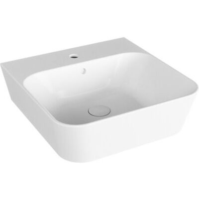 AZZURRA - Lavabo Build Sospeso/appoggio 50x50 Cm In Ceramica Bianco Lucido AZZURRA - Lavabo Build Sospeso/appoggio 50x50 Cm In Ceramica Bianco Lucido