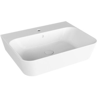 AZZURRA - Lavabo Build Sospeso/appoggio 65x50 Cm In Ceramica Bianco Lucido AZZURRA - Lavabo Build Sospeso/appoggio 65x50 Cm In Ceramica Bianco Lucido