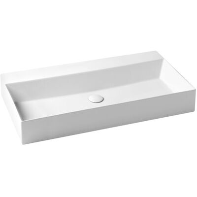 AZZURRA - Lavabo Elegance Sospeso/appoggio 102x45 Senza Foro In Ceramica AZZURRA - Lavabo Elegance Sospeso/appoggio 102x45 Senza Foro In Ceramica