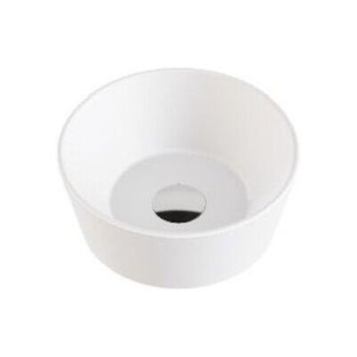 AZZURRA - Lavabo Forma Appoggio Salvaspazio 35x35 Tondo In Ceramica Bianco AZZURRA - Lavabo Forma Appoggio Salvaspazio 35x35 Tondo In Ceramica Bianco