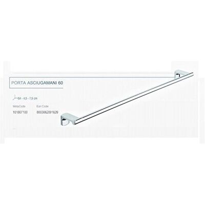 METAFORM Movin' Porta Asciugamani 60cmin Ottone Cromato - METAFORM Movin' Porta Asciugamani 60cmin Ottone Cromato -