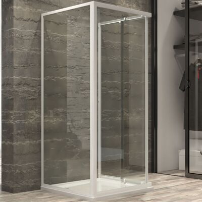 OGOMONDO Box Cabina Doccia Corner 3 Lati Cristallo Temprato Trasparente 70x120x70 - OGOMONDO Box Cabina Doccia Corner 3 Lati Cristallo Temprato Trasparente 70x120x70 -