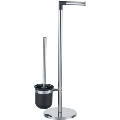 Wenko Combinato Wc 2in1, Spazzola Wc E Portarotolo Carta Igienica, Parus, Acciaio Inossidabile, 25,5x57x16,5 Cm, Lucido - Wenko Combinato Wc 2in1, Spazzola Wc E Portarotolo Carta Igienica, Parus, Acciaio Inossidabile, 25,5x57x16,5 Cm, Lucido -