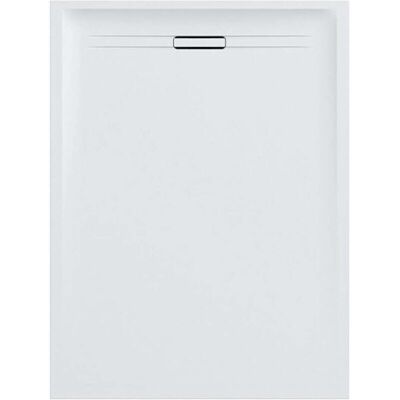 Geberit - Piatto doccia rettangolare 80x120 cm in resin stone bianco effetto pietra Geberit - Piatto doccia rettangolare 80x120 cm in resin stone bianco effetto pietra