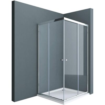 SOGOOD Doporro Box Doccia 70x90x190cm, Cabina Doccia Angolare Con Porte Scorrevoli Vetro Di Sicurezza Esg Vetro Trasparente 6mm Ravenna16k SOGOOD Doporro Box Doccia 70x90x190cm, Cabina Doccia Angolare Con Porte Scorrevoli Vetro Di Sicurezza Esg Vetro Trasparente 6mm Ravenna16k