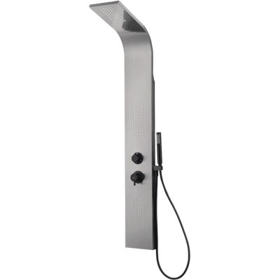 ESSEBAGNO Esseflat Pannello Doccia Meccanico Grigio Metallizzato ESSEBAGNO Esseflat Pannello Doccia Meccanico Grigio Metallizzato