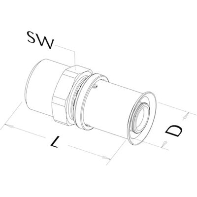 Roth Nipplo Di Transizione 50x1 1/2" Ag, 1135004406 Roth Nipplo Di Transizione 50x1 1/2" Ag, 1135004406
