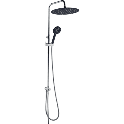 ESSEBAGNO Essesmart Colonna Doccia Senza Miscelatore Cromata E Nera ESSEBAGNO Essesmart Colonna Doccia Senza Miscelatore Cromata E Nera