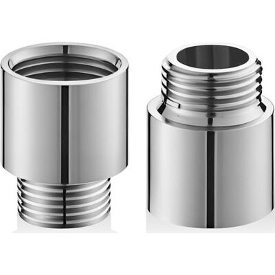 OEM Set Di 2 Prolunghe Per Rubinetto Da 1/2" X 20 Mm - Acciaio Inossidabile - Prolunga Filettata Per Valvola Ad Angolo - Prolunga Per Soffione Doccia - Connettore Per Rubinetto Da Giardino OEM Set Di 2 Prolunghe Per Rubinetto Da 1/2" X 20 Mm - Acciaio Inossidabile - Prolunga Filettata Per Valvola Ad Angolo - Prolunga Per Soffione Doccia - Connettore Per Rubinetto Da Giardino