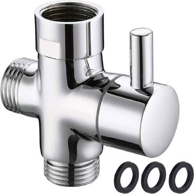 TORMATOR Valvola Doccia A 3 Vie G1/2" In Ottone Con Guarnizione In Gomma Per Sistema Doccia Del Bagno. Pezzo Di Ricambio Per Soffione Doccia Fisso. Finitura Cromata. TORMATOR Valvola Doccia A 3 Vie G1/2" In Ottone Con Guarnizione In Gomma Per Sistema Doccia Del Bagno. Pezzo Di Ricambio Per Soffione Doccia Fisso. Finitura Cromata.