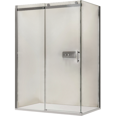 Bernstein Cabina Doccia Angolare Con Anta Scorrevole Ex806 - Vetro Trasparente Nano - 90 X 120cm Installazione A Destra Bernstein Cabina Doccia Angolare Con Anta Scorrevole Ex806 - Vetro Trasparente Nano - 90 X 120cm Installazione A Destra