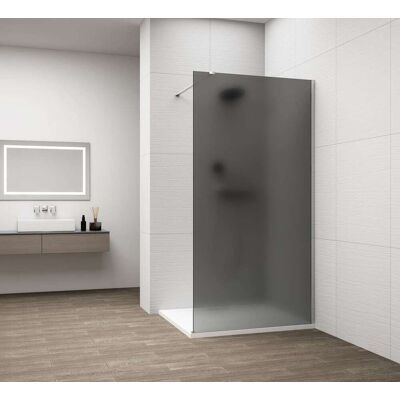 POLYSAN Esca - Parete Doccia Walk-in 110x210 Cm, Antidrop, Vetro Fumé Opaco/cromo Es1411-01 POLYSAN Esca - Parete Doccia Walk-in 110x210 Cm, Antidrop, Vetro Fumé Opaco/cromo Es1411-01