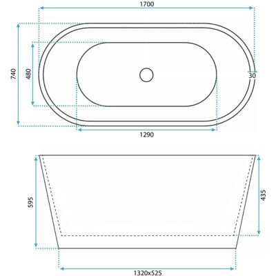 REA Vasca Da Bagno Freestanding In Acrilico Ofelia 170 Copritappo Rame Spazzolato REA Vasca Da Bagno Freestanding In Acrilico Ofelia 170 Copritappo Rame Spazzolato