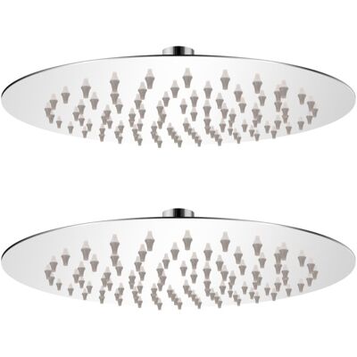 vidaXL 2x Soffione pioggia Acciaio inossidabile - Soffione doccia vidaXL 2x Soffione pioggia Acciaio inossidabile - Soffione doccia