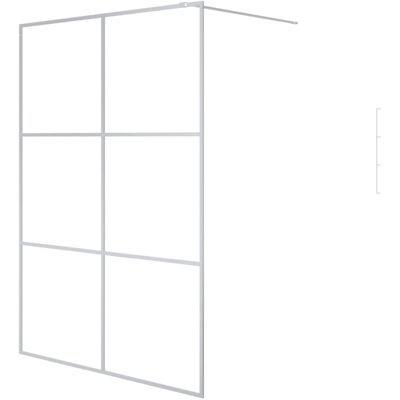 vidaXL Parete doccia walk-in Argento - 140x195 cm - Parete doccia vidaXL Parete doccia walk-in Argento - 140x195 cm - Parete doccia