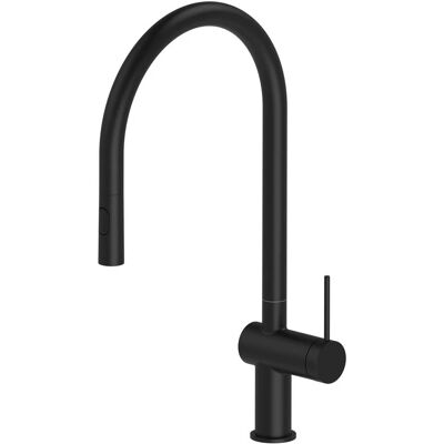 AQUASANIT Miscelatore Lavello Alto Lady Cold Start Ø35 Doccia Estraibile 2 Getti Nero AQUASANIT Miscelatore Lavello Alto Lady Cold Start Ø35 Doccia Estraibile 2 Getti Nero