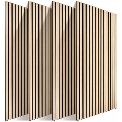 RELAXDAYS Pannelli Acustici 4 Pz, 120 X 60 Cm, Isolamento E Rivestimento Parete, Finitura Rovere, Marrone Chiaro RELAXDAYS Pannelli Acustici 4 Pz, 120 X 60 Cm, Isolamento E Rivestimento Parete, Finitura Rovere, Marrone Chiaro