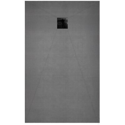 AURLANE Piatto Doccia Da Rivestire 120x80 Cm Con Scarico Orizzontale - Griglia Nera AURLANE Piatto Doccia Da Rivestire 120x80 Cm Con Scarico Orizzontale - Griglia Nera