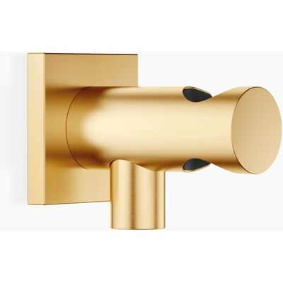 Codo di connessione a parete Dornbracht con supporto doccia - Ottone spazzolato - Accessorio da parete Codo di connessione a parete Dornbracht con supporto doccia - Ottone spazzolato - Accessorio da parete