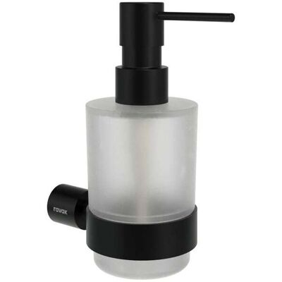 RAVAK Fold - Dispenser Di Sapone Con Supporto, Vetro/nero Opaco X07p1356 RAVAK Fold - Dispenser Di Sapone Con Supporto, Vetro/nero Opaco X07p1356