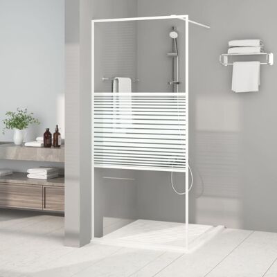 Parete doccia walk-in bianca 90x195 cm con vetro ESG Parete doccia walk-in bianca 90x195 cm con vetro ESG