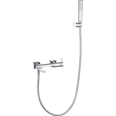 IMEX - Kit Vasca-doccia Firenze Monocomando Acqua Calda E Fredda Soffione Quadrato Rubinetteria Bagno Serie Firenze Colore Cromato IMEX - Kit Vasca-doccia Firenze Monocomando Acqua Calda E Fredda Soffione Quadrato Rubinetteria Bagno Serie Firenze Colore Cromato