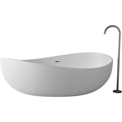 Bernstein Vasca Da Bagno Freestanding In Solid Stone, Wave Bianco Opaco O Lucido, 180x110cm Opaca Bernstein Vasca Da Bagno Freestanding In Solid Stone, Wave Bianco Opaco O Lucido, 180x110cm Opaca