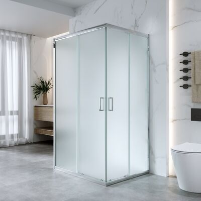 Elite Cabina Doccia 3 Lati 70x90x70 Cm H 185 Cm Vetro 6 Mm Opaco Scorrevole Kiro Elite Cabina Doccia 3 Lati 70x90x70 Cm H 185 Cm Vetro 6 Mm Opaco Scorrevole Kiro