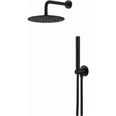 TACOSHOP Kit Doccia Tondo Vema Wellness Brass V08135 - Nero Opaco TACOSHOP Kit Doccia Tondo Vema Wellness Brass V08135 - Nero Opaco