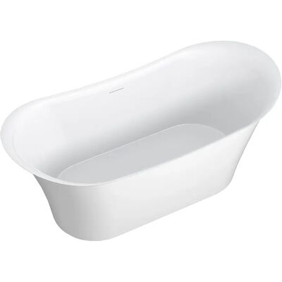 Unique Vasca Da Bagno Freestanding - 160 X 79 X 66 Cm - Acrilico - Bianco - 211 L - Kyron Unique Vasca Da Bagno Freestanding - 160 X 79 X 66 Cm - Acrilico - Bianco - 211 L - Kyron