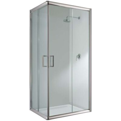 IDRALITE Box Doccia Scorrevole Vetro Trasparente H 198 Mod. Alabama 80x100 Cm Rettangolare IDRALITE Box Doccia Scorrevole Vetro Trasparente H 198 Mod. Alabama 80x100 Cm Rettangolare