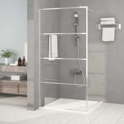 vidaXL Parete doccia Walk-in Argento - 100x195 cm - Parete doccia vidaXL Parete doccia Walk-in Argento - 100x195 cm - Parete doccia