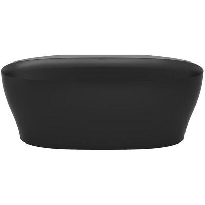 Unique Vasca Da Bagno Freestanding - 160 X 80 X 58 Cm - Acrilico - Nero Opaco - 220 L - Lumel Unique Vasca Da Bagno Freestanding - 160 X 80 X 58 Cm - Acrilico - Nero Opaco - 220 L - Lumel