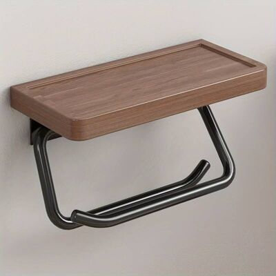 OEM Porta Carta Igienica Con Ripiano, Supporto In Legno Per Carta Igienica, Dispenser A Parete, Porta Carta Igienica Da Appendere, Accessori Per Il Bagno - Crezuo OEM Porta Carta Igienica Con Ripiano, Supporto In Legno Per Carta Igienica, Dispenser A Parete, Porta Carta Igienica Da Appendere, Accessori Per Il Bagno - Crezuo