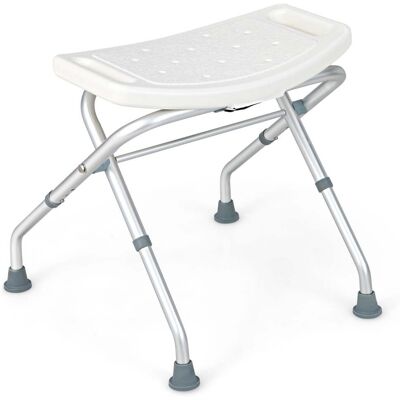 HELLOSHOP26 Sedile Doccia Regolabile In Altezza (49-52,5 Cm) Per Comfort E Sicurezza Design Elegante In Alluminio Bianco 200019473 HELLOSHOP26 Sedile Doccia Regolabile In Altezza (49-52,5 Cm) Per Comfort E Sicurezza Design Elegante In Alluminio Bianco 200019473