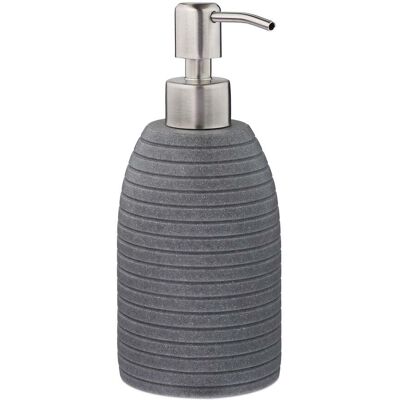 HELLOSHOP26 Dispensatore Di Sapone Decorativo Bagno 18 X 8 Cm Dosaggio Preciso In Poliresina Grigio 130009156 HELLOSHOP26 Dispensatore Di Sapone Decorativo Bagno 18 X 8 Cm Dosaggio Preciso In Poliresina Grigio 130009156