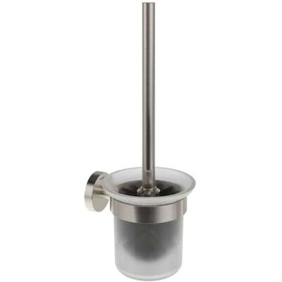 RAVAK Kona - Scopino Wc A Parete Con Supporto, Vetro/acciaio Inox Spazzolato X07p1298 RAVAK Kona - Scopino Wc A Parete Con Supporto, Vetro/acciaio Inox Spazzolato X07p1298