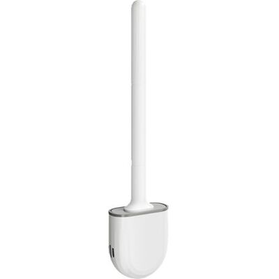 OEM Set Scopino E Supporto Per Wc. Testina Flessibile Con Setole In Silicone, Dimensioni Compatte Per Riporre E Organizzare Lo Scopino, Fessure Di Ventilazione, Colore Bianco. OEM Set Scopino E Supporto Per Wc. Testina Flessibile Con Setole In Silicone, Dimensioni Compatte Per Riporre E Organizzare Lo Scopino, Fessure Di Ventilazione, Colore Bianco.