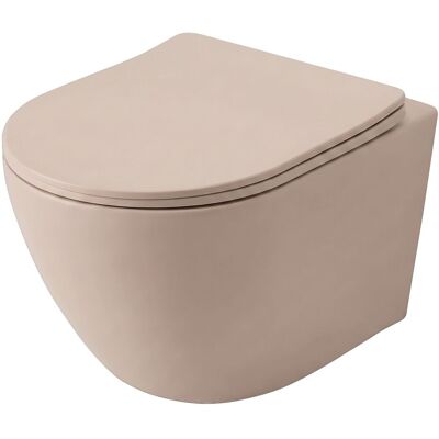REA Vaso Wc Sospeso Carlo Mini Tornado Mocca Matt REA Vaso Wc Sospeso Carlo Mini Tornado Mocca Matt