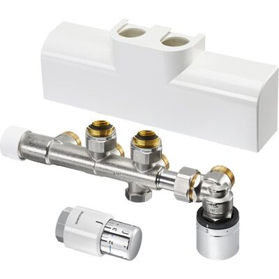 OVENTROP Set Multiblocco T-rtl / Uni Sh, 1/2 X 3/4, Cromato OVENTROP Set Multiblocco T-rtl / Uni Sh, 1/2 X 3/4, Cromato