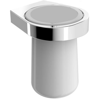Bernstein Porta Spazzolini Da Parete Con Bicchiere In Ceramica - Sdezpb - Serie Es Bernstein Porta Spazzolini Da Parete Con Bicchiere In Ceramica - Sdezpb - Serie Es