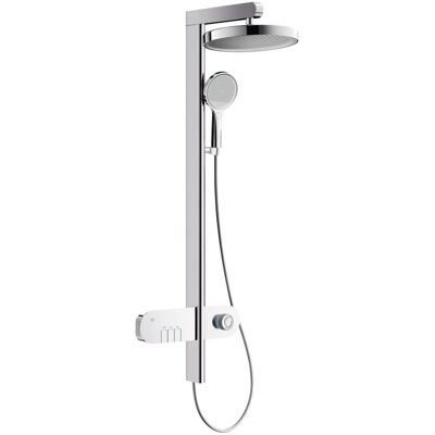 AQUASANIT Colonna Doccia Pegasus Con Comandi, Miscelatore E Display Led Cromo AQUASANIT Colonna Doccia Pegasus Con Comandi, Miscelatore E Display Led Cromo