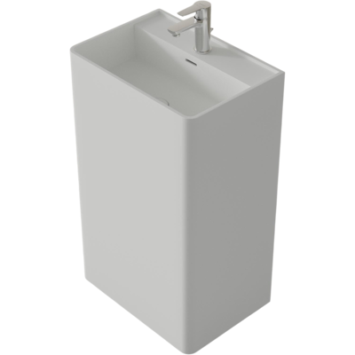 Bernstein - Lavabo A Colonna Twz26 Di Pietra Solida (solid Stone) - Bianco O Nero - 50x36x85cm Bianco Opaco Bernstein - Lavabo A Colonna Twz26 Di Pietra Solida (solid Stone) - Bianco O Nero - 50x36x85cm Bianco Opaco