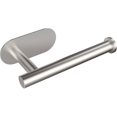 Zone Portarotolo Di Carta Igienica Adesivo In Nichel Spazzolato, Portarotolo Di Carta Igienica In Acciaio Inossidabile Per Bagno, Montaggio A Parete Per Wc, 1 Pezzo (corto - Placca Argento Spazzolato Senza Zone Portarotolo Di Carta Igienica Adesivo In Nichel Spazzolato, Portarotolo Di Carta Igienica In Acciaio Inossidabile Per Bagno, Montaggio A Parete Per Wc, 1 Pezzo (corto - Placca Argento Spazzolato Senza