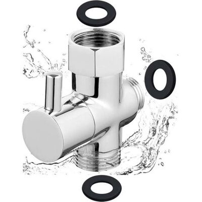 TORMATOR Valvola Doccia A 3 Vie G1/2" In Ottone, Valvola Di Commutazione, Valvola Per Soffione Doccia A 3 Vie, Componenti Doccia, Adattatore A T Per Sistema Doccia, Ricambio Per Wc, Cucina E Bagno. TORMATOR Valvola Doccia A 3 Vie G1/2" In Ottone, Valvola Di Commutazione, Valvola Per Soffione Doccia A 3 Vie, Componenti Doccia, Adattatore A T Per Sistema Doccia, Ricambio Per Wc, Cucina E Bagno.