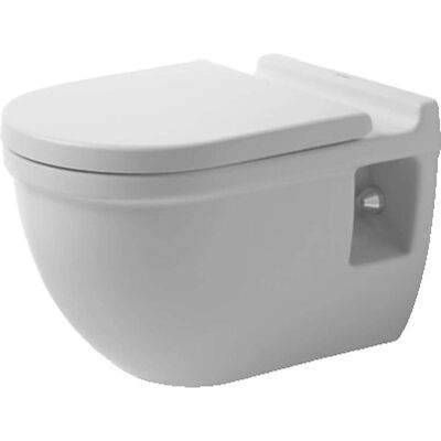 Duravit Starck 3 Wc a Parete - Altezza Comfort, Bianco, WonderGliss Duravit Starck 3 Wc a Parete - Altezza Comfort, Bianco, WonderGliss