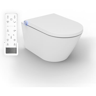 Bernstein Wc Con Bidet Integrato 1102 Pro+ Bianco Lucido - Senza Brida Bernstein Wc Con Bidet Integrato 1102 Pro+ Bianco Lucido - Senza Brida
