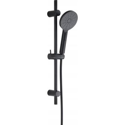 NONAME No-name Kit Doccia Sonia Nero Acciaio Inox Moderno NONAME No-name Kit Doccia Sonia Nero Acciaio Inox Moderno