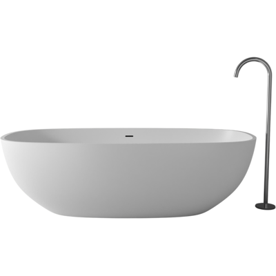 Vasca indipendente Bernstein - Pietra solida - 180x87cm - Bianco opaco/brillante Vasca indipendente Bernstein - Pietra solida - 180x87cm - Bianco opaco/brillante