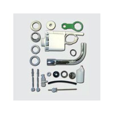 AZZURRA - Batteria Di Scarico Per Cassetta A Zaino Cromato Di Ceramica AZZURRA - Batteria Di Scarico Per Cassetta A Zaino Cromato Di Ceramica